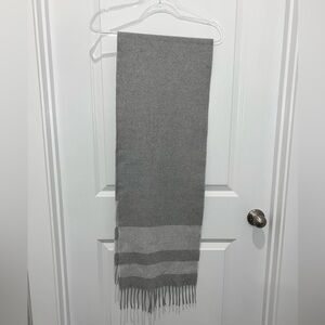 Scarf Gray Soft Flannel Cotton